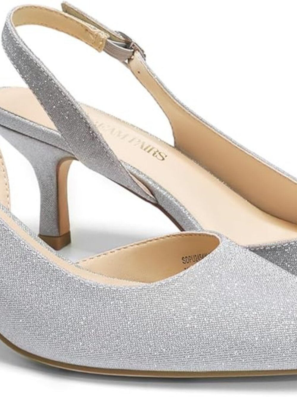Women's Kitten Heels Slingback Closed Pointed Toe Low Pumps Shoes Women Party We